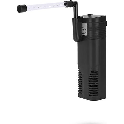Filtro interno para acuario, filtro con caudal ajustable y bomba de agua para acuarios de hasta 20 litros, silencioso, 3 W (1/5)