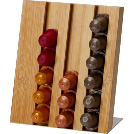 Soporte para cápsulas de café con capacidad para 18 cápsulas, expositor de sobremesa, ideal para el hogar, cafeterías y hoteles.