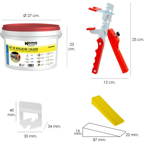 Tiler Leveling Kit (Pistole, Keile und Keile)