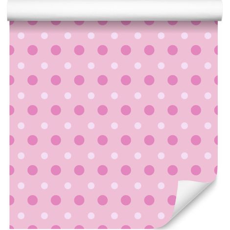 Papier peint rose poudré et lavande pour salon et chambre, 50 x 1000 cm (1/5)