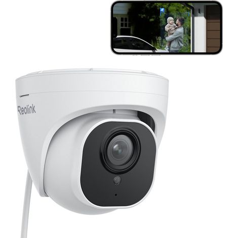 Reolink – Caméra de surveillance extérieure 4K 8MP PoE – Détection de personne/véhicule – Vision nocturne IR 30m – Étanche IP66 – Installation rapide