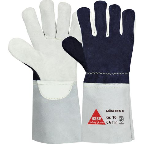 Hase Schnittschutzhandschuhe München II Größe 10, Narbenleder 6 Stk