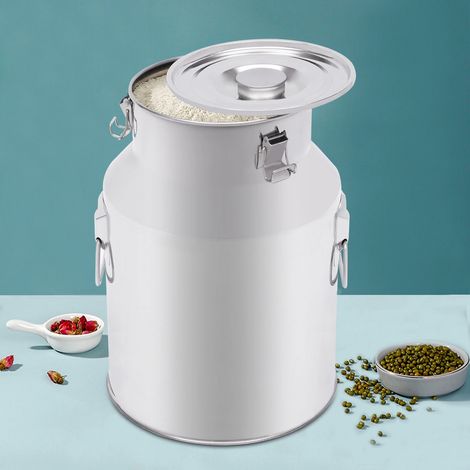 Edelstahlfass Milchkanne Edelstahl Milchkrug Milch Transportkanne Milchbehälter 28 Liter (1/5)