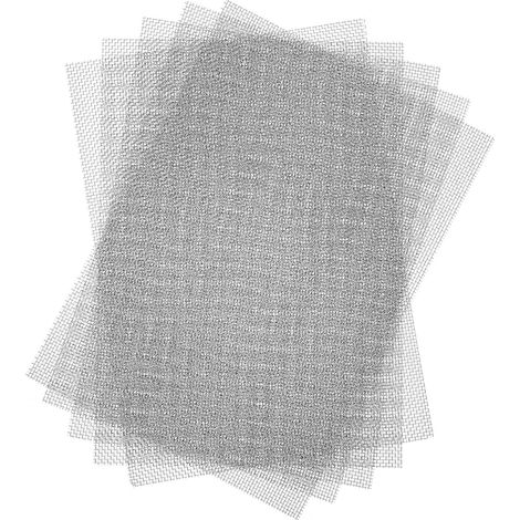 Lot de 5 grilles métalliques à mailles fines 20 mailles, en acier inoxydable 304, pour moustiquaire, campagnol, ventilation (1/5)