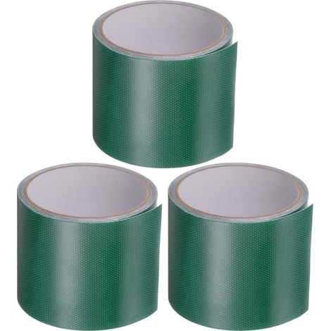 sourcing map Lot de 3 bandes adhésives réparation pour bâche en tissu, 8 cm x 2 m, universelles et (1/5)