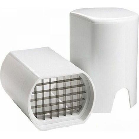 French fry cutter, professional French fry cutter, potato cutter, multi-purpose vegetable cutter (white) (1/5)