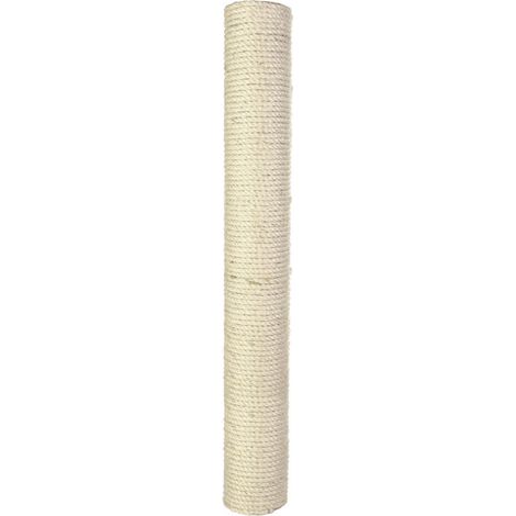 Poteau de rechange en sisal naturel ø 9 × 70 cm pour arbre à chat – Accessoire de grattage durable – Vis M8 incluses – Animallparadise