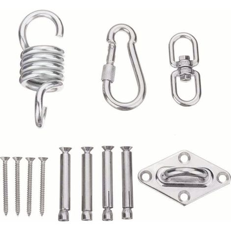 Filiyano – Support mural robuste en acier inoxydable pour poutre en bois, capacité de 200 kg, idéal pour suspendre hamac ou chaise suspendue. (1/5)