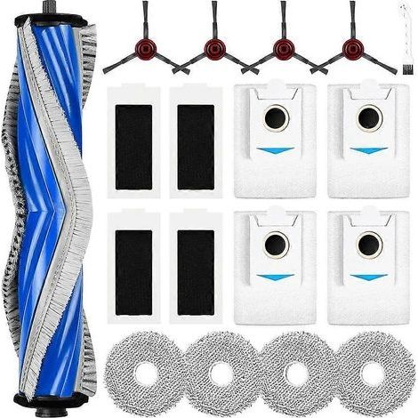 Accessoires pour aspirateur robot Ecovacs Deebot T30S / T30S PRO : brosse latérale principale, sac à poussière et lingette de nettoyage (1/5)