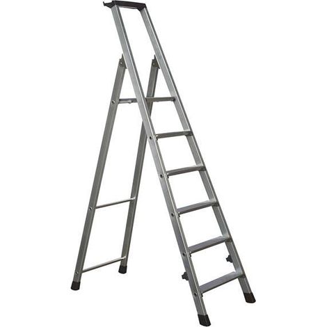 Trade Platform Steps, Platform Height 1.26m 6 Rungs (1/3)