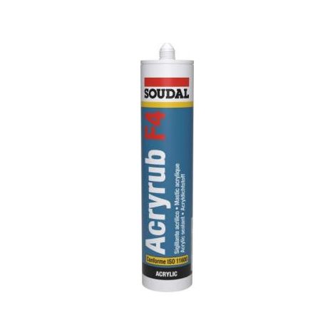 Mastic de rebouchage acrylique Acryrub F4-blanc - 300ml