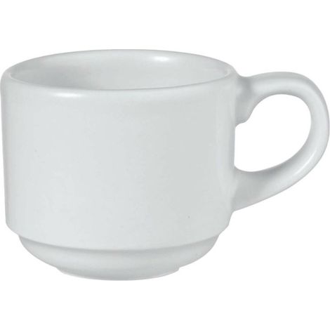 Tasse empilable blanche 7 oz / 200 ml - Finedine (1/4)