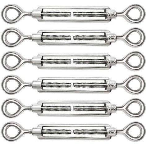 Stück verstellbare M5-Drahtseilspanner, Öse und Öse aus Edelstahl 304 für Kabelspanner, Stahlseilspanner, Hakenzubehör