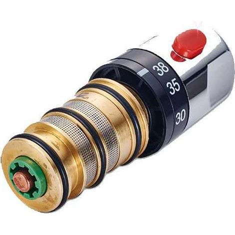 Noyau de valve thermostatique Robinet thermostatique intelligent Vanne thermostatique solaire réglage de la température chaude et froide volant robinet à ouverture rapide noyau de valve (1/5)
