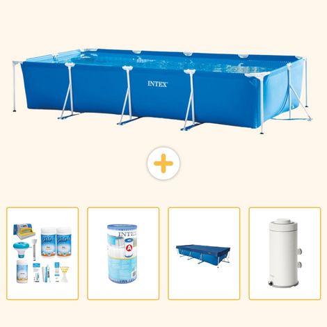 Intex Piscine Tubulaire Rectangulaire - 450x220x84 cm - 5-pièces S147 (1/5)
