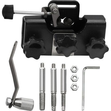 Kit d'affûtage de tronçonneuse, mini affûteur de couteaux manuel portable, outil d'affûtage pour tous les types de tronçonneuses électriques (1/4)