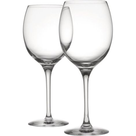 Alessi calici da vino Bianco Mami XL, set 4 pezzi, cristallo, 450 ml, design Stefano Giovannoni