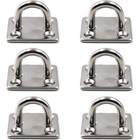 M8 Patère de Fixation au Plafond Crochet de Fixation Murale en Acier Inoxydable 304 pour balanoire de Yoga,quincaillerie pour Bateau Paquet de 6 (vis non incluses) (1/5)