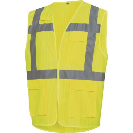 Giubbotto di segnalazione 7119 Gr.M giallo fluo EN ISO 13688/EN ISO 20471/EN 1149
