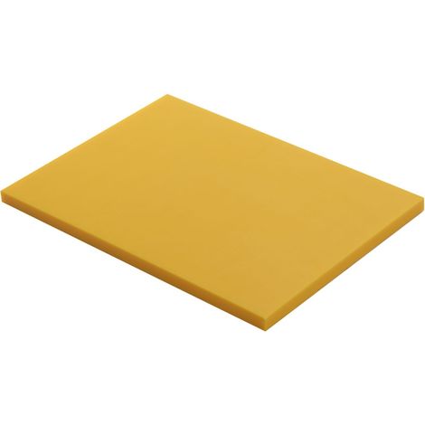 Planche à découper PEHD 500 Jaune 40x30x2 cm - Matériel CHR Pro