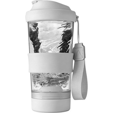 Protein Shaker Électrique, Mixeur Portable 450ML, Shaker Mixeur Automatique USB Rechargeable, Mixeur Shaker Pour Shakes Protéinés Et Milkshake, Blanc (1/5)