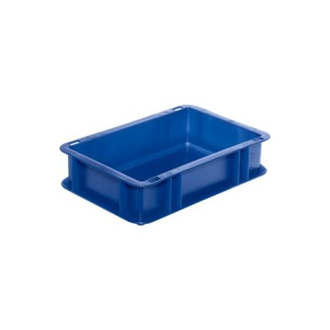 Transport-Stapelkasten 300x200x75 mm blau, geschlossen ohne Griffloch (1/5)