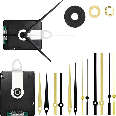 Mouvement d'Horloge à Quartz, 24MM Clockwork DCF Radio-piloté avec 4 Paires d'aiguilles, Mecanisme Horloge Murale Mouvement DCF Radio-piloté pour l'horloge de Bricolage Mouvement Silencieux (1/5)
