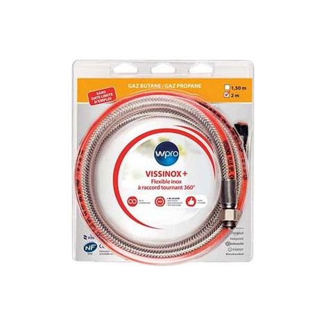 Tubo de gas Wpro tbv 200 acero inoxidable 200 cm (1/2)
