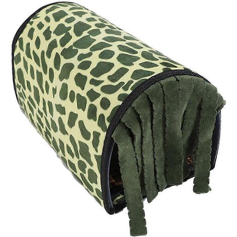 Meerschweinchenversteck, Plüsch-Hamster-Spieltunnel, Einstreu, Nest, Frettchenspielzeug für Ratten, Igel, Kleintierbetten, Chinchilla-Spielzeug-Green