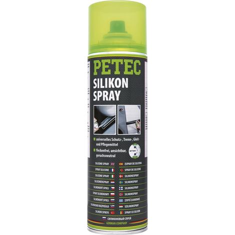 Petec Silikonspray 500 ml für Metall-, Kuststoff- & Gummiteile (1/2)