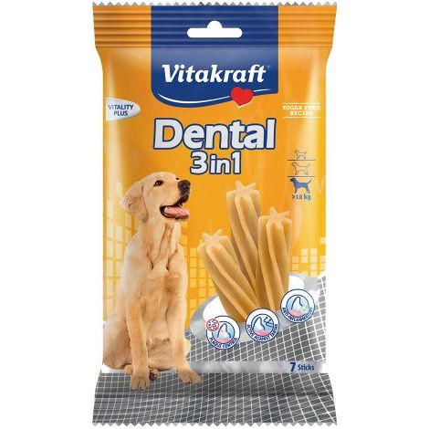 SNACK PER CURA DENTALE CANE 'DENTAL 3 IN 1' misura M - per cani piccoli (max 1 kg)