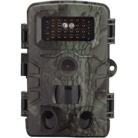 Caméra de chasse 1080p grand angle 120° avec détecteur de mouvement, étanche IP54, vision nocturne infrarouge, idéale pour l'observation des animaux en extérieur. (1/5)