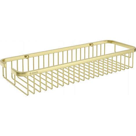Deante Rundes Duschkorb in gebürstetem Gold 39 cm
