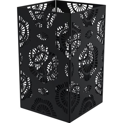 Photophore Fleur Métal 30x17,5 cm Noir Charbon Louis Moulin (1/3)