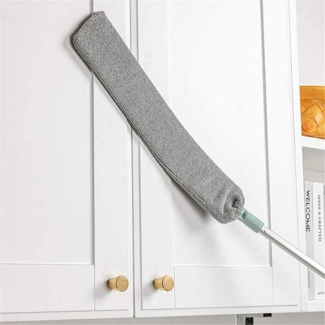 Plumeau de nettoyage Groove Gap Clean ,Plumeau Lavable pour Le Nettoyage Plumeau en Microfibre avec Brosse à poussière Extensible, Flexible pour la saleté, les cheveux et les toiles d'araignée (1/5)