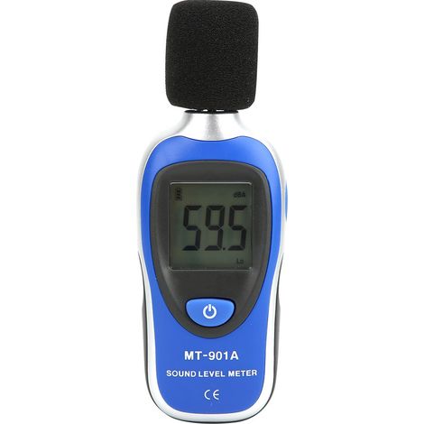 MT-901A Sonomètre Numérique LCD Portatif 30-130dB Mesure de Bruit Décibels Testeur de Détection (1/5)