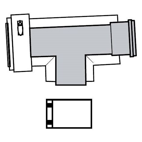 Vaillant Curva 87 Gr 250 mm PP con apertura di ispezione, 0020145529