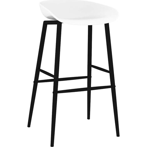 Maison Exclusive - Barhocker 2 Stk. Weiß (1/5)