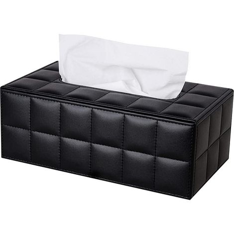 Rechteckige Taschentuchbox aus PU-Leder, geeignet für den Einsatz zu Hause, im Auto, im Wohnzimmer und im Hotel.
