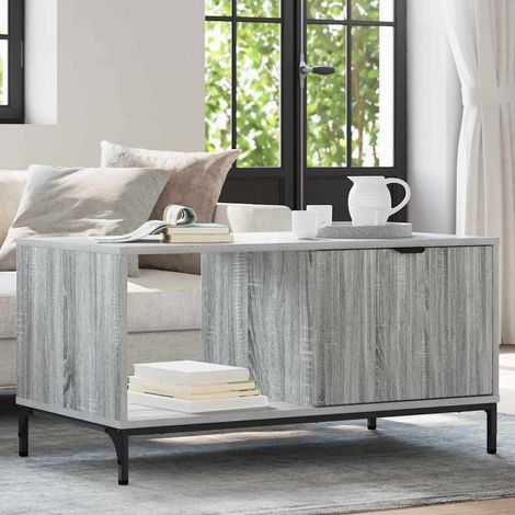 Couchtisch Graues Sonoma 90 x 49 x 46 cm Holzwerkstoff