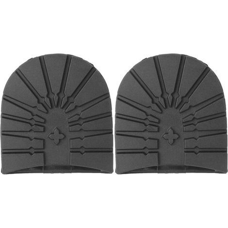 Une Paire de Bottes en Caoutchouc Naturel Chaussures antidérapantes Chaussures résistantes à l'usure Semelle Grain soulevé réparation Pad Unique pour la réparation(Semelles de Talon) (1/5)