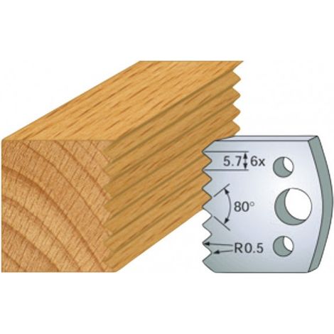 Leman - Jeu de 2 contre-fers profilés Ht.40 mm N°077