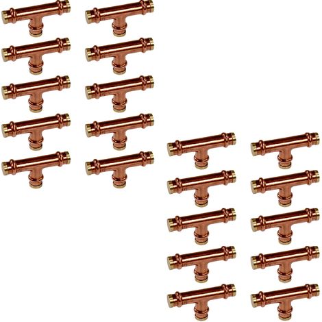 Lot de 20 Boutons de meuble cuivre et laiton "Vintage - Retro" - Arcanaute (1/4)