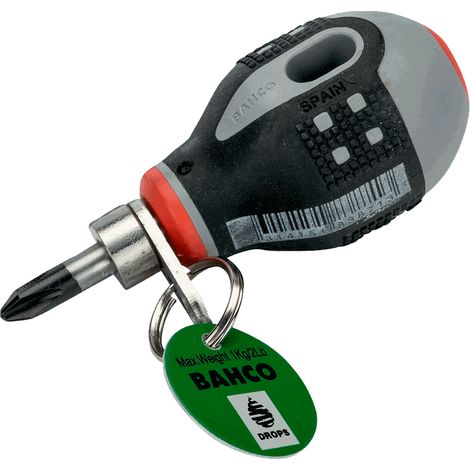 BAHCO - Tournevis court ERGO™ pour vis Phillips avec mandrin de sécurité, PH2 x 25 mm (1/3)