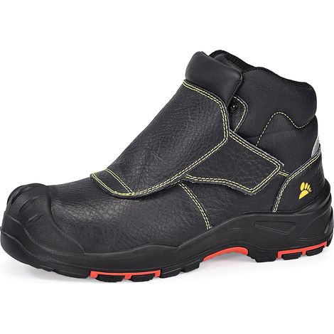 Bottes de Travail pour Soudure 8387 - Bottes de Sécurité Soudeur S3 Anti-statique ESD Cuir, Résistance Étincelles/300°C (1/5)