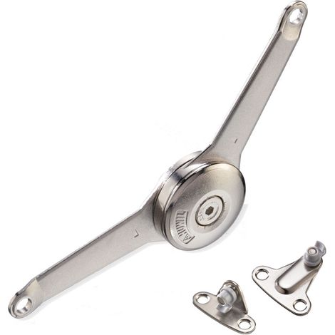 Compas universel pour porte de meuble 18252075 – Hauteur maximale 500 mm – Charge jusqu'à 6 kg – Entraxe 19,5 cm – Huwil (1/4)