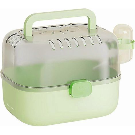 Portable Hamster Carrier cage petit Animal voyage cage avec eau bouteille extérieur animal Carrying boîte (1/5)