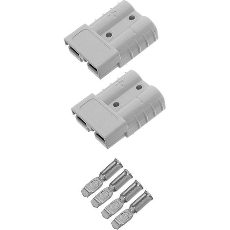 connecteurs rapides 175 A 600 V pour batterie, gris, pour une puissance maximale. (1/5)