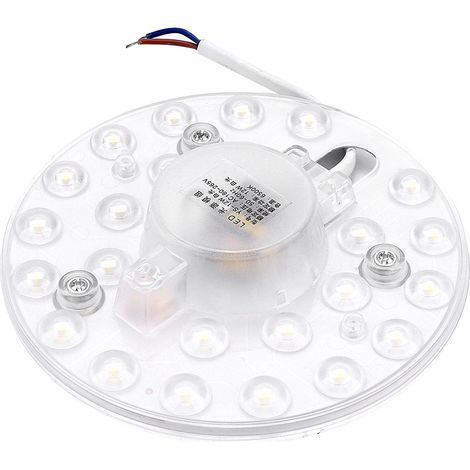 Plaque LED - 12 W - 24 LED - 265 V AC - Blanc - Pour Remplacement de Plafonnier et Panneau Lumineux - 1 Pièce