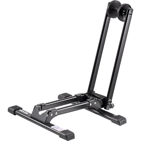 Optimisation de l'Espace Range Vélo Pliant au Sol pour Vélos 20 à 29 Pouces Acier au Carbone Noir Garage et Intérieur (1/5)